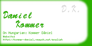 daniel kommer business card